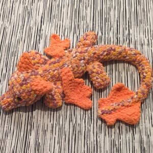 Colorful Crochet Lizard Plush